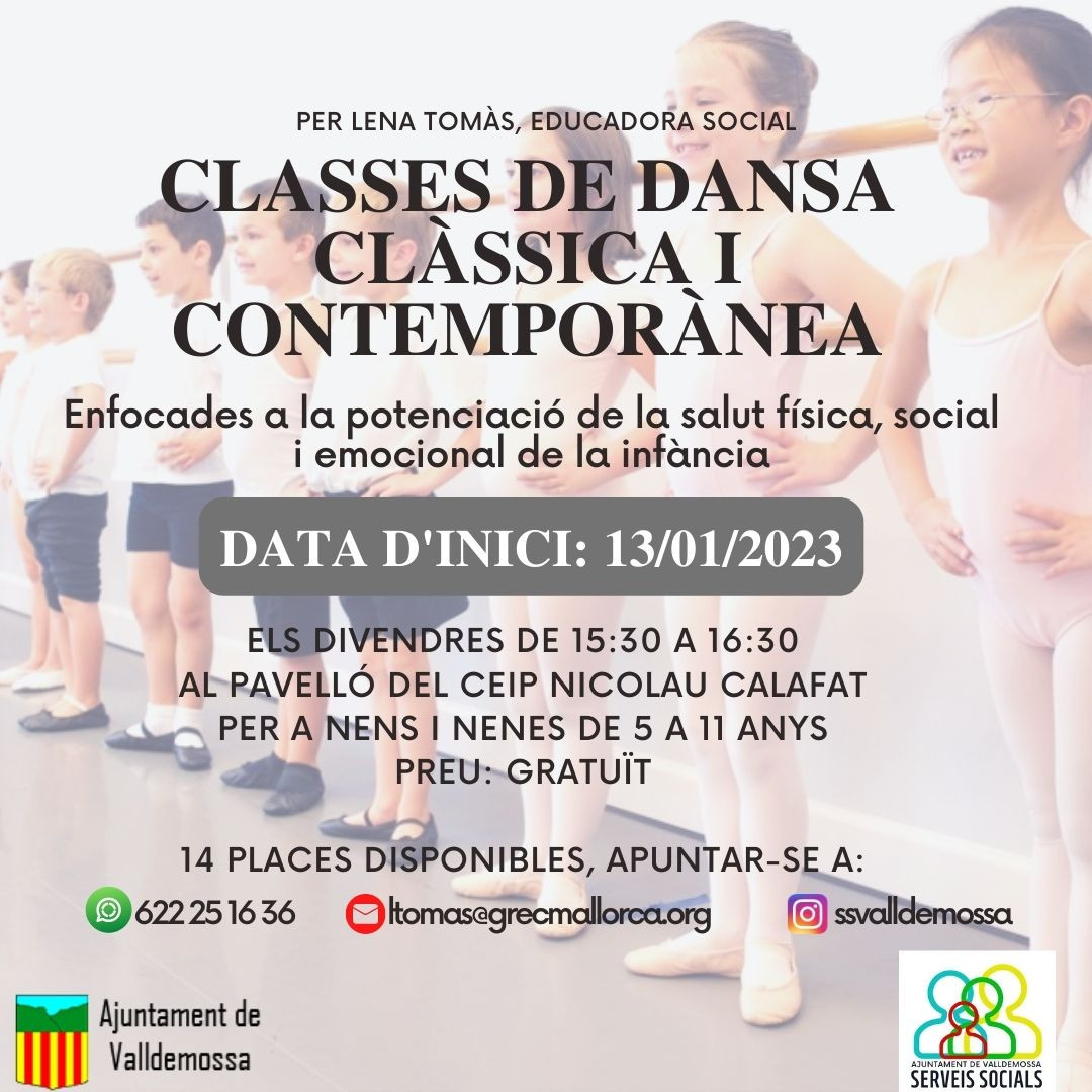 classes de dansa clàssica i contemporànea