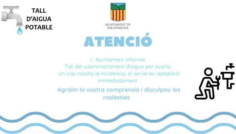 Tall d'aigua potable