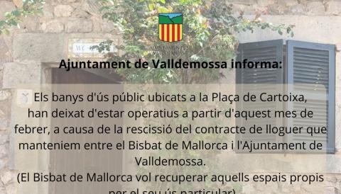 Tancament banys Cartoixa