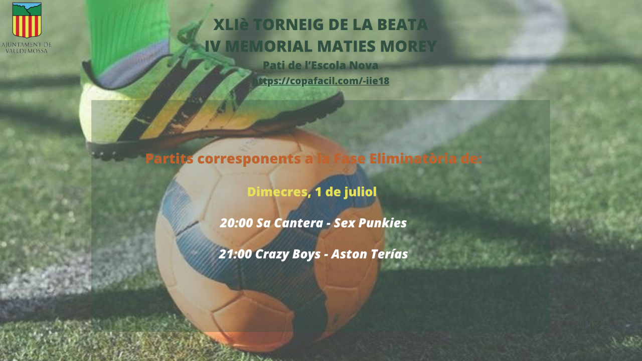 XLIè Torneig de la Beata · IV Memorial Maties Morey