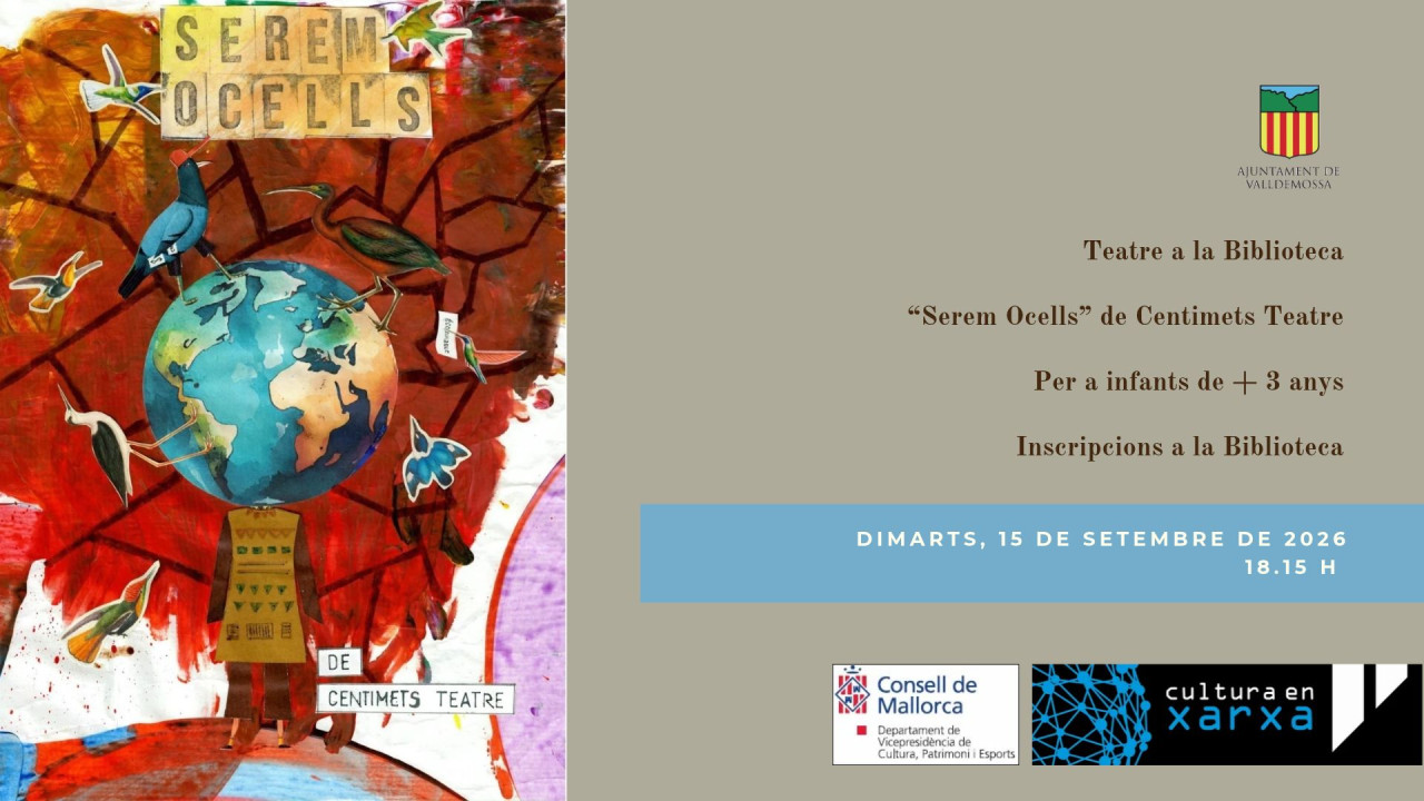 Teatre a la Biblioteca: "Serem Ocells" de Centimets Teatre
