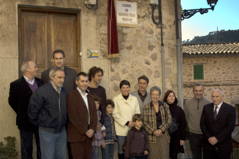 Inauguració de la placa del Carrer Sebastià Trias Mercant