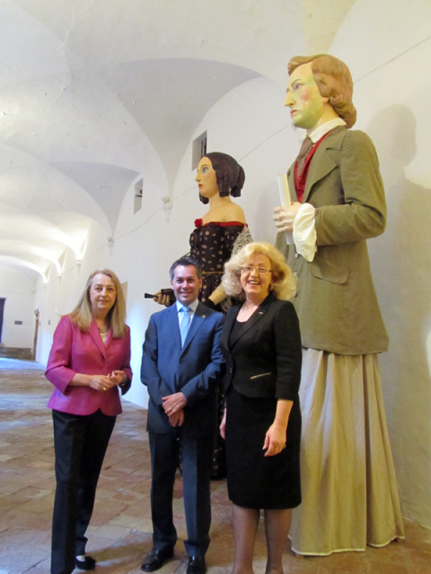 Gegants Chopin i George Sand a Valldemossa 