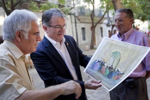 Inauguració de l'exposició retrospectiva per a commemorar el centenari del naixement de Josep Coll Bardolet