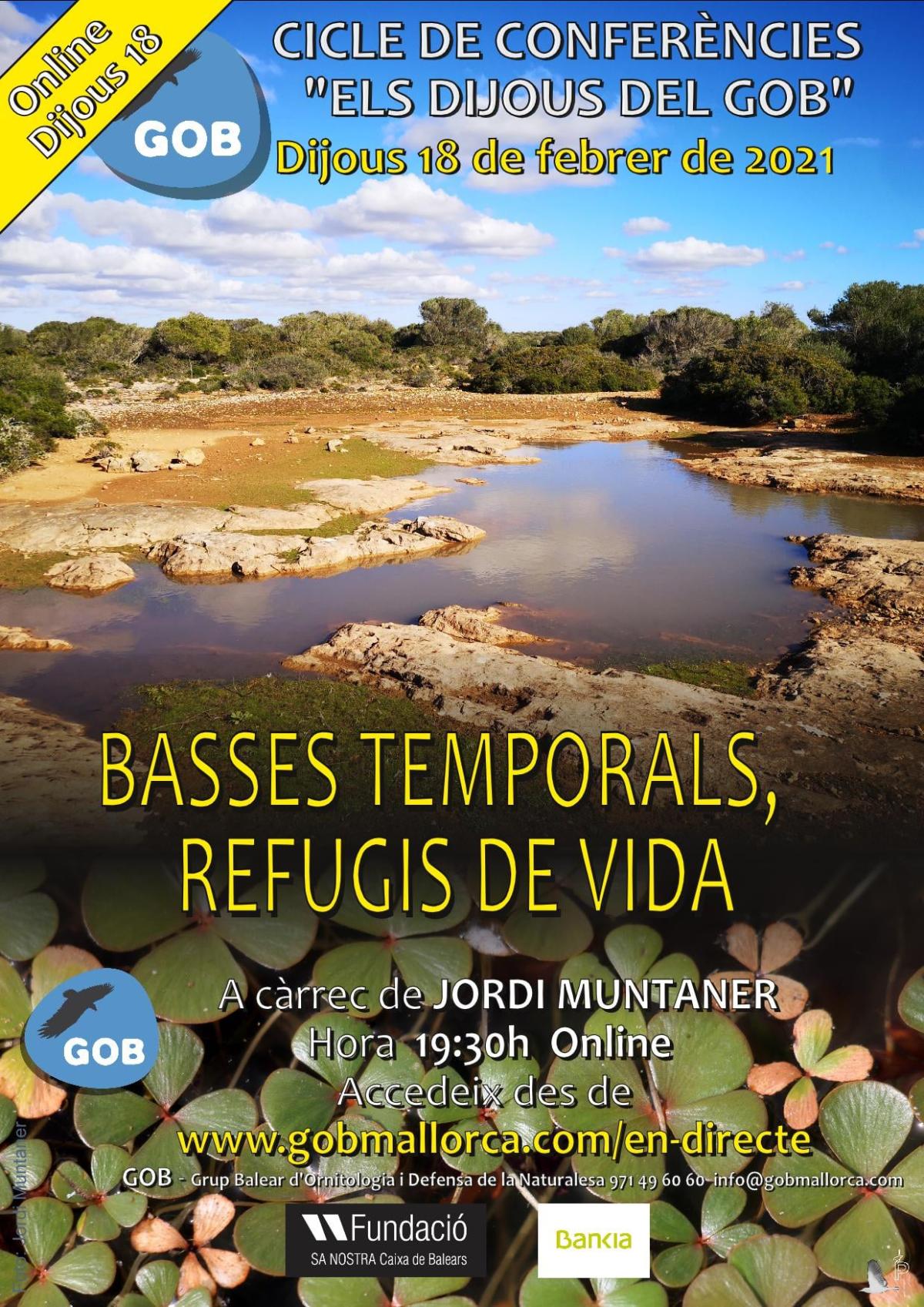 CICLE DE CONFERÈNCIES "ELS DIJOUS DEL GOB"