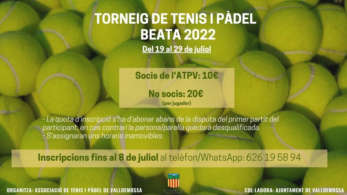 Torneig de tennis i pàdel de la Beata 2022