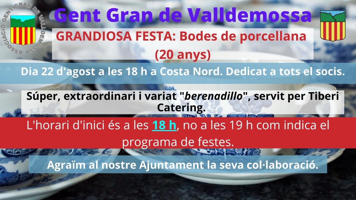 Celebració de les noces de porcellana