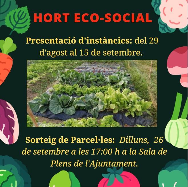 Sorteig de les parcel·les hort urbà eco-social 