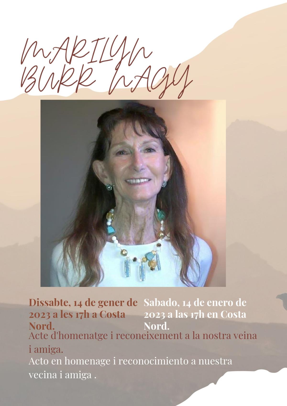 Homenatge i reconeixement a Marilyn Burr Nagy