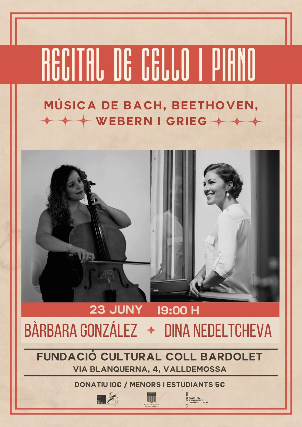 Recital de cello i piano