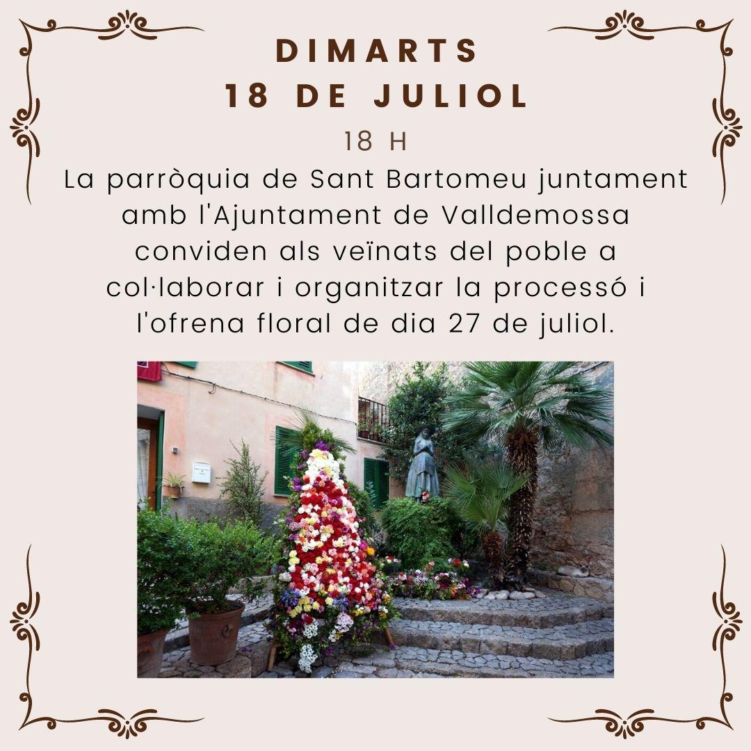 Reunió organització de la processó i l'ofrena floral 