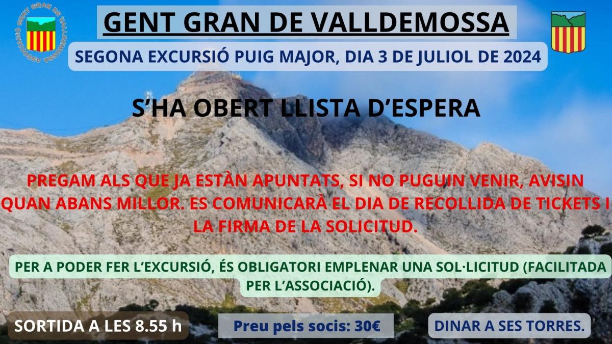 Excursió Gent Gran de Valldemossa