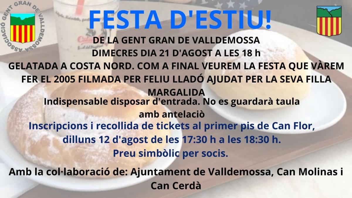 CELEBRACIÓ DE LA FESTA DE LA GENT GRAN DE VALLDEMOSSA 