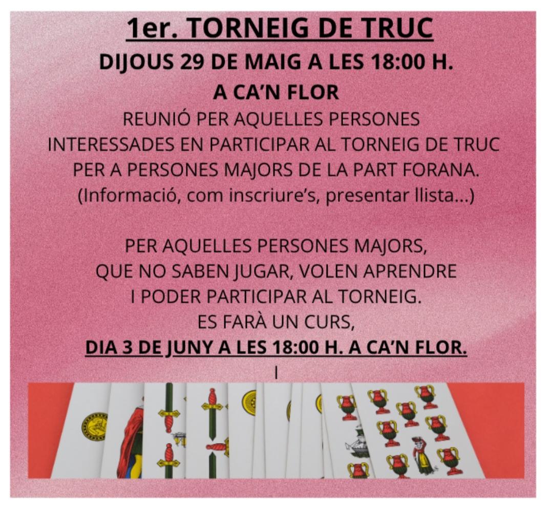 Reunió informativa torneig de truc