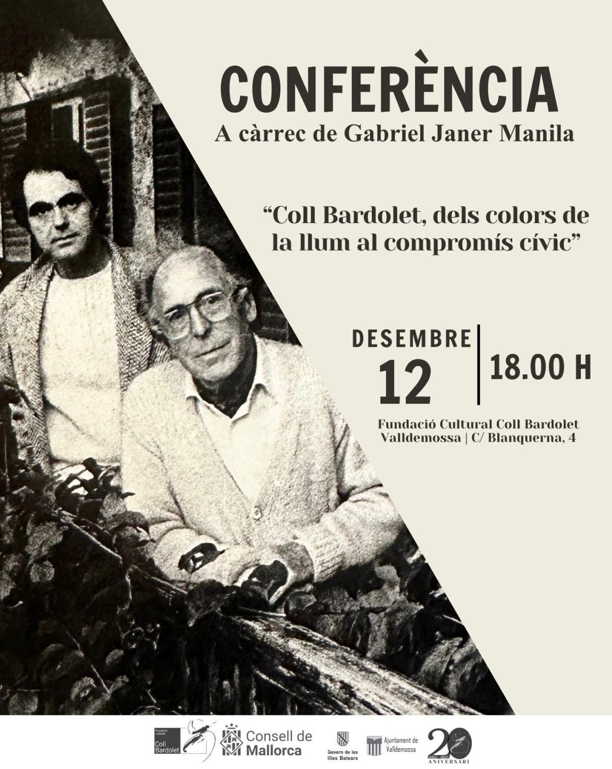 Conferència “Coll Bardolet, dels colors de la llum al compromís cívic”