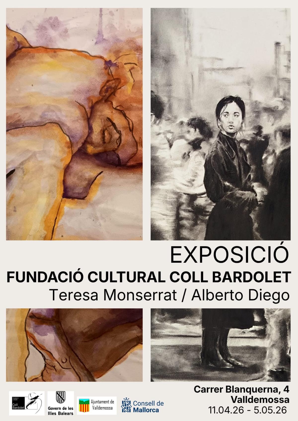 Inauguració de l'exposició col·lectiva de Teresa Monserrat i Alberto Diego