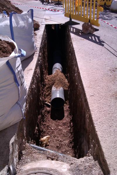 Canalització C/ Venerable Sor Aina (Març 2012)