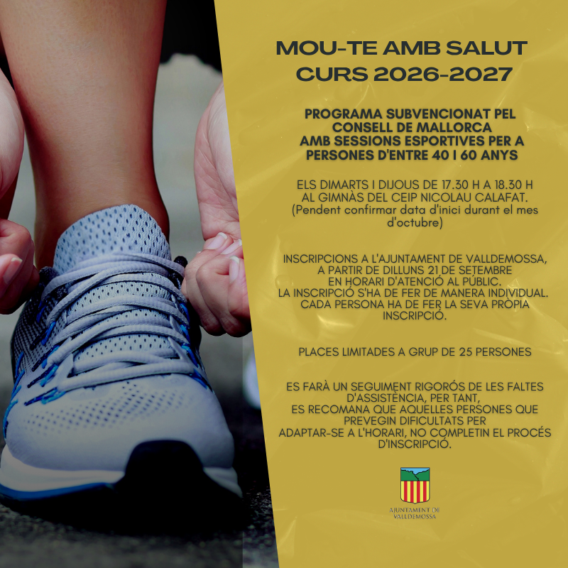 Mou-te amb Salut · Curs 2026-2027