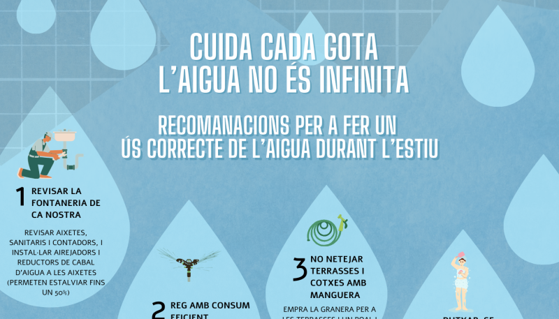 Arran de la darrera comprovació dels nivells d'aigua, l'Ajuntament ha detectat un consum especialment elevat del que és habitual per aquestes dates.