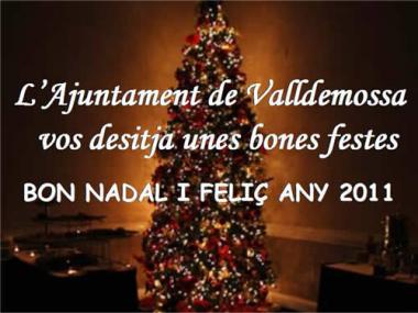 L'Ajuntament de Valldemossa vos desitja unes Bones Festes