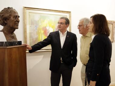 Inauguració de l'exposició retrospectiva per a commemorar el centenari del naixement de Josep Coll Bardolet