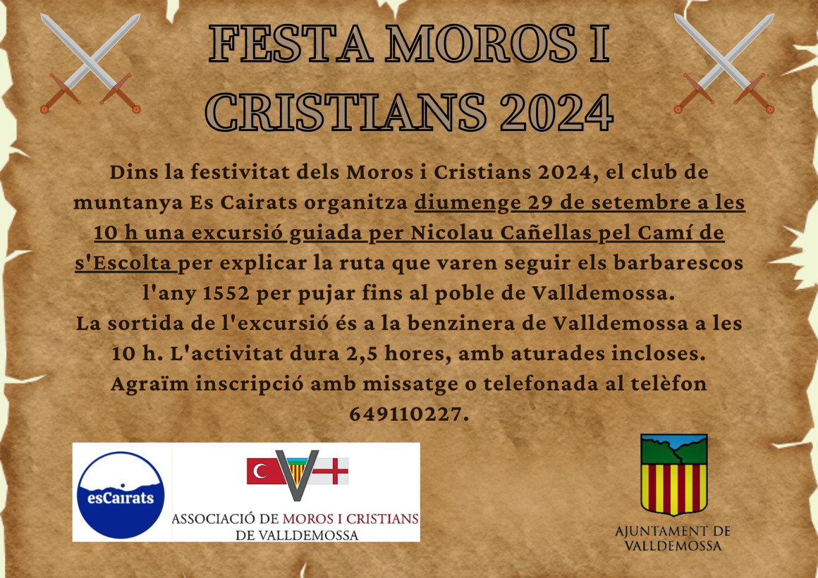 Excursió guiada pel Camí de s'Escolta
