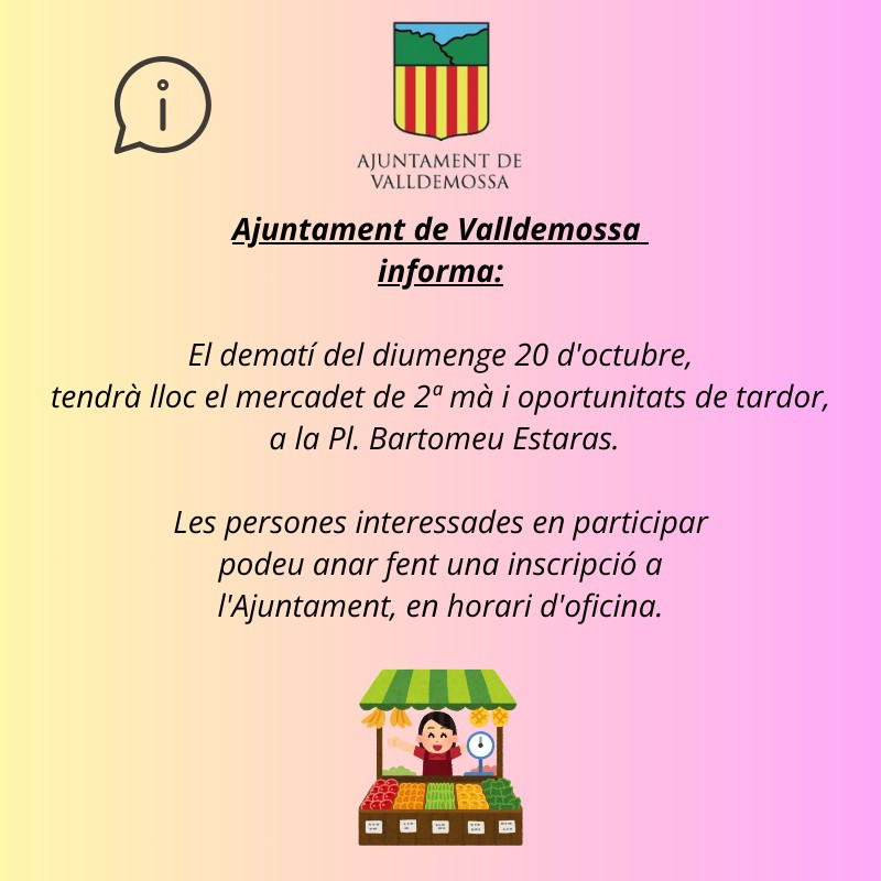 Mercadet de 2ª mà i oportunitats de tardor