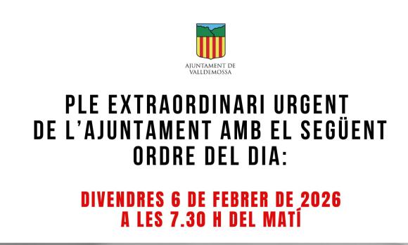 Ple Extraordinari Urgent