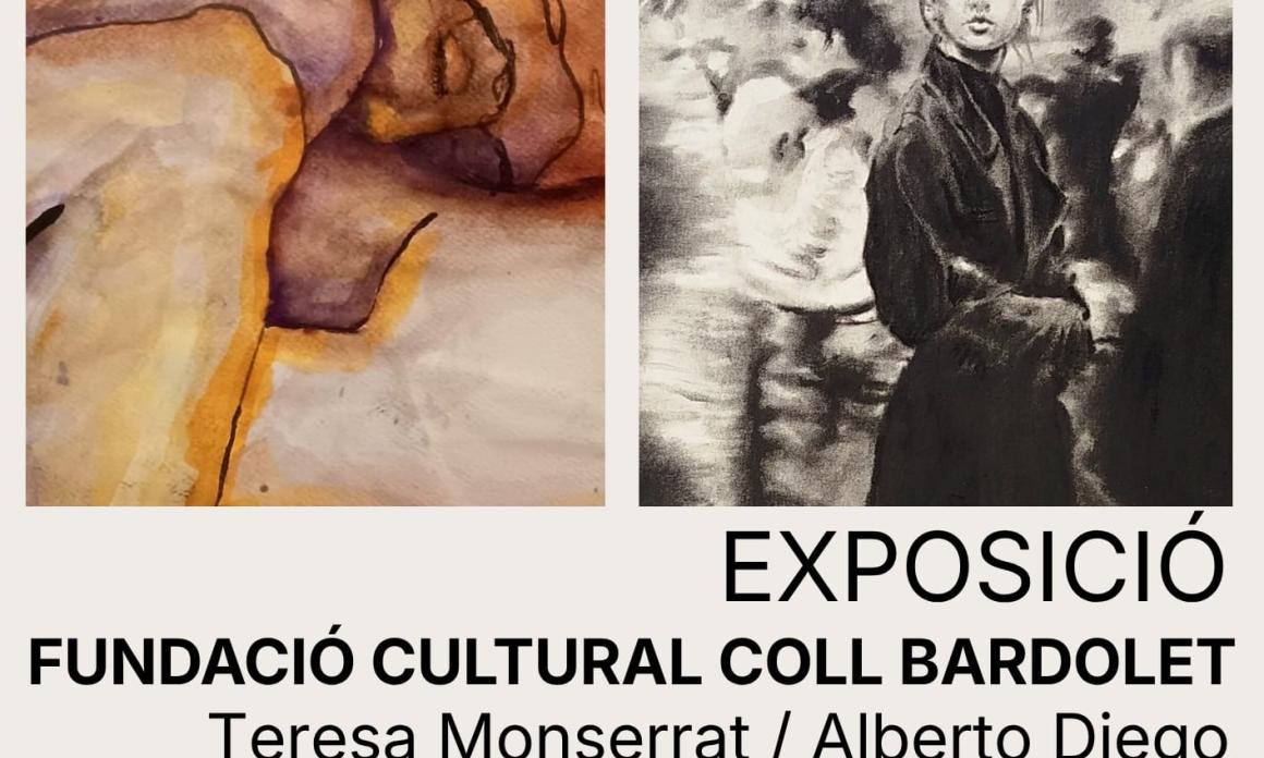 Inauguració de l'exposició col·lectiva de Teresa Monserrat i Alberto Diego