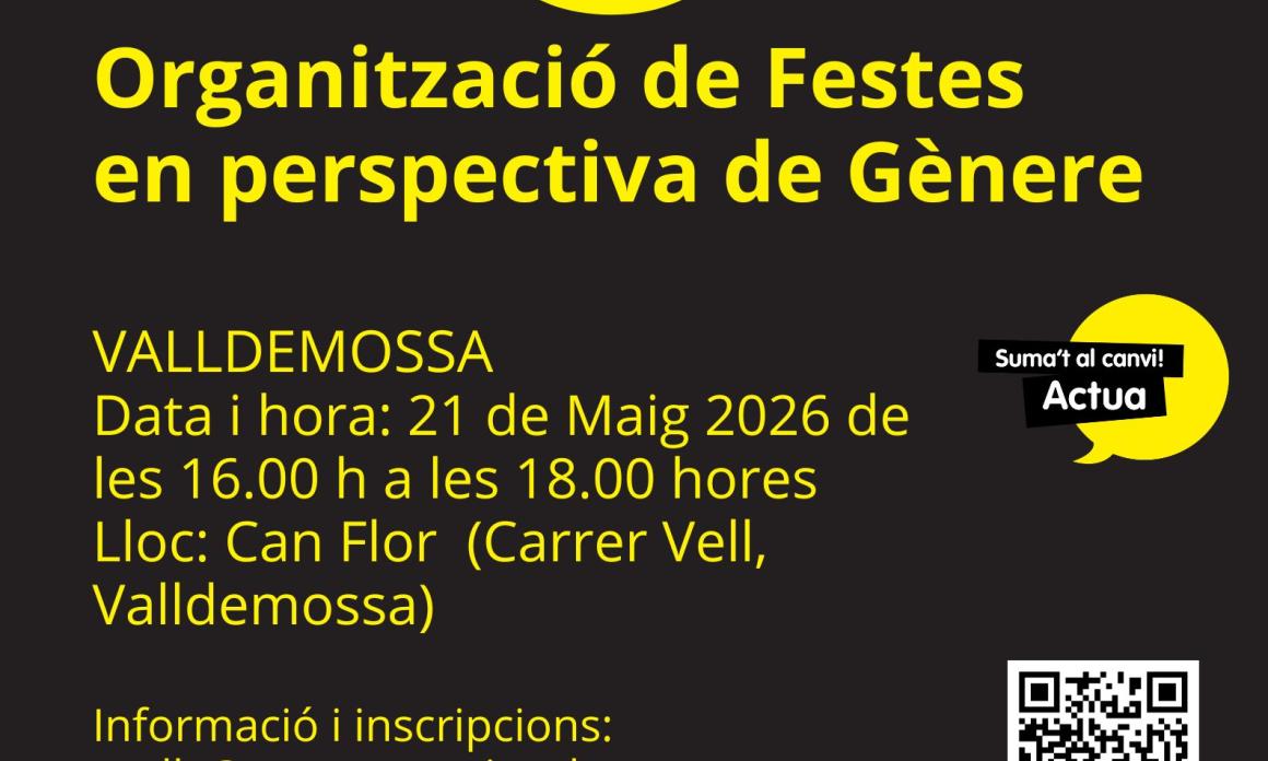 Formació Campanya No i Punt: Festes amb perspectiva de gènere i protocol d’actuació