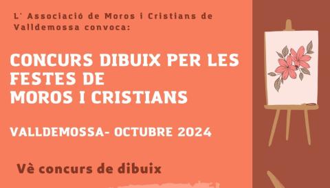 CONCURS DIBUIX PER LES FESTES DE MOROS I CRISTIANS DE VALLDEMOSSA- OCTUBRE 2024